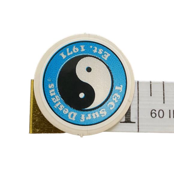 T&C Hawaii Town & Country Surf NEW 3 Mini Vintage Blue White Stickers - Picture 2 of 2